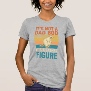 Grappig vaderfiguur wasbeer vintage shirt ontwerp_