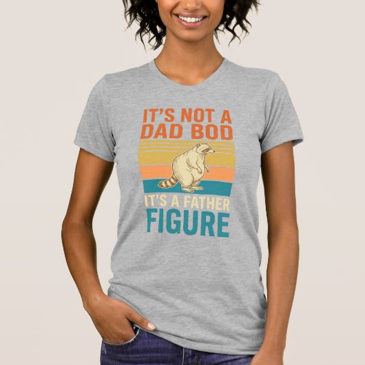 Grappig vaderfiguur wasbeer vintage shirt ontwerp_ (Voorkant)