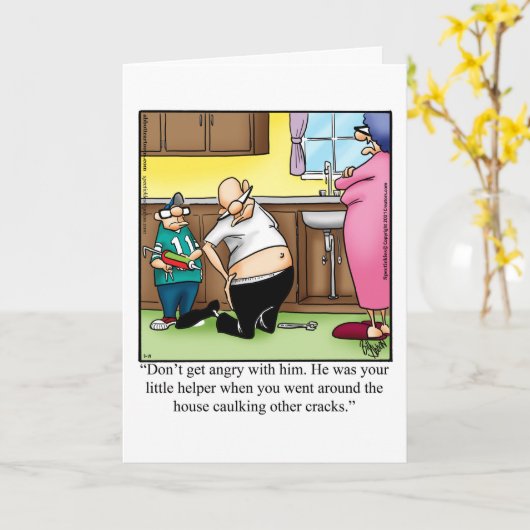 Grappig vaderlandskaart kaart (Gele Bloem)