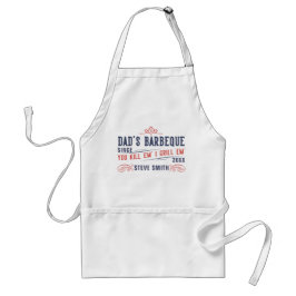 Grappig vaders barbecue schort voor mannen geperso