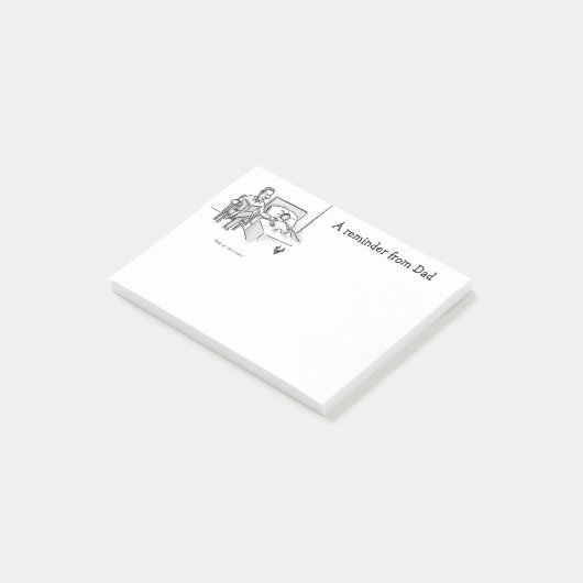 Grappig vader's Humor Pa Post-it® Notes (Schuin)