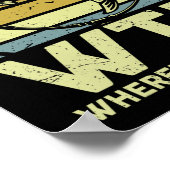 Grappig Vaders Vis-shirt Mannen Wtf Waar Is De For Poster (Hoek)