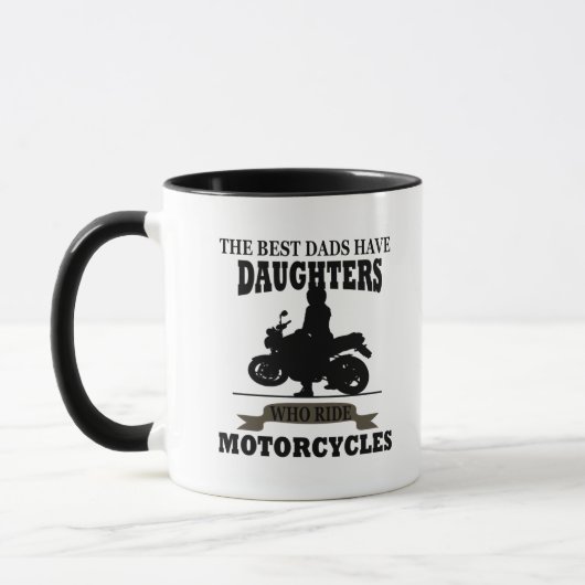 Grappig vadersdag cadeau Beste papa dochters Mok (Links)