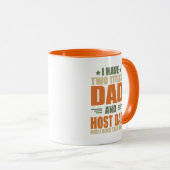Grappig vadersdag cadeau gastheer papa mok (Voorkant rechts)