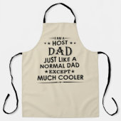 Grappig vadersdag cadeau Host Vader zeggen Schort (Voorkant)