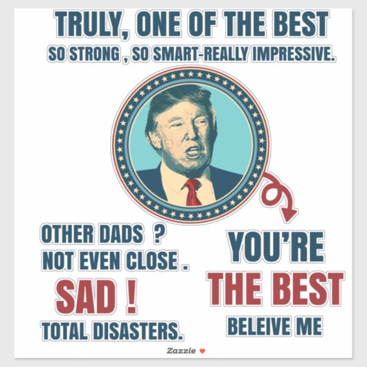 Grappig vadersdag cadeau papa sticker (Vel)