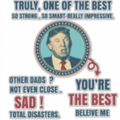 Grappig vadersdag cadeau papa sticker (Voorkant)