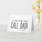 Grappig vadersdaggeschenk van kinderen dochter voo kaart (Gele Bloem)