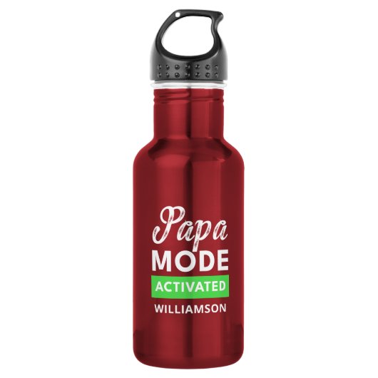 Grappig vadersgeschenk voor nieuwe aanstaande vade waterfles (Voorkant)
