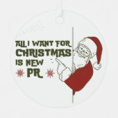 Grappig Vakantie Cadeau voor Runners Running Marat Metalen Ornament (Voorkant)