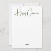 Grappig vakantie gezegde feestdagenkaart (Achterkant)