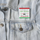 Grappig Vakantie Kerst Wijn Quote Vierkante Button 5,1 Cm (In situ)