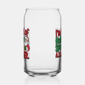 Grappig Vakantie spirit biertje Kerst drink feest Blikvorm Glas (Rechts)