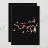 Grappig Valentijn! Alles wat je nodig hebt is lief Kaart (Voorkant / Achterkant)