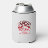 Grappig Valentijns citaat Ik hou van mijn Cougar V Blikjeskoeler (Blikje Achterkant)