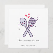 Grappig Valentijns Kaart - ik hou ervan met je te  (Voorkant / Achterkant)