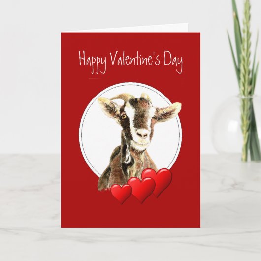 Grappig Valentijnsdag aan de oude geit, humor Feestdagen Kaart (Voorkant)