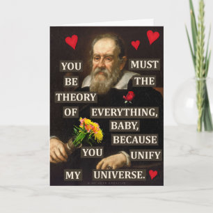 Grappig Valentijnsdag Galileo Physics Geek Love Feestdagen Kaart