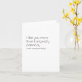 Grappig Valentijnsdag Kaart 'Ik hou van je' (Gele Bloem)