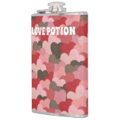 Grappig Valentijnsdag papier harten liefde drankje Heupfles (Links)
