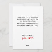 Grappig Valentijnse zou het hart zonder jou valle Feestdagenkaart (Achterkant)