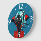 Grappig vampier meisje Schattige Gothic karakter k Grote Klok (Hoek)