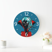 Grappig vampier meisje Schattige Gothic karakter k Grote Klok (Huis)