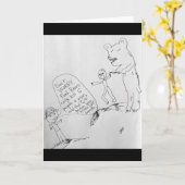 Grappig van Beer aanval door statistieken Kaart (Gele Bloem)