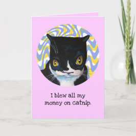 Grappig van de Cat Birthday Kaart