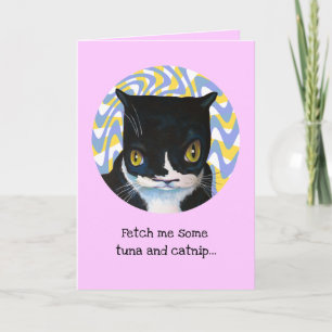 Grappig van de Cat Birthday Kaart