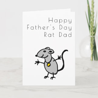 Grappig van Rat Fathers Day Kaart