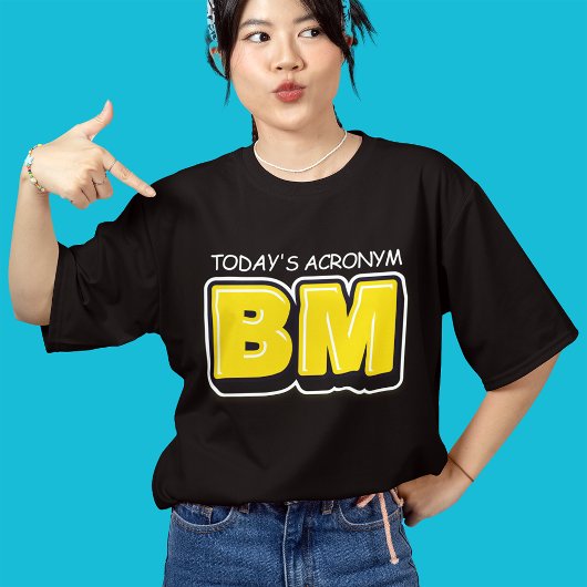 Grappig Vandaag Afkorting Vet Drukwerk Tri-Blend Shirt