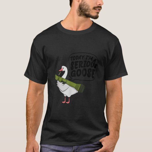 Grappig vandaag ben ik een serieuze ganzenliefhebb t-shirt (Voorkant)