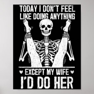 Grappig vandaag heb ik geen zin om iets te doen Be Poster