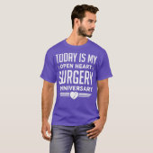 Grappig vandaag is mijn open hartchirurgie bypass t-shirt (Voorkant volledig)