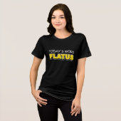 Grappig Vandaag Woord Flatus Typografie Tri-Blend Shirt (Voorkant volledig)