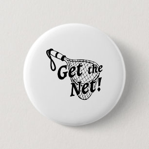 Grappig Vang Het Net Vissen Bootvaren Lucky Visser Ronde Button 5,7 Cm
