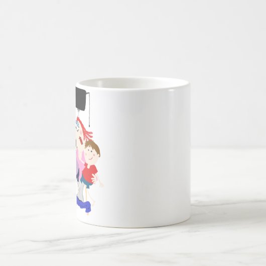 Grappig vanuit huis werken met Kinder moeder Mok (Center)