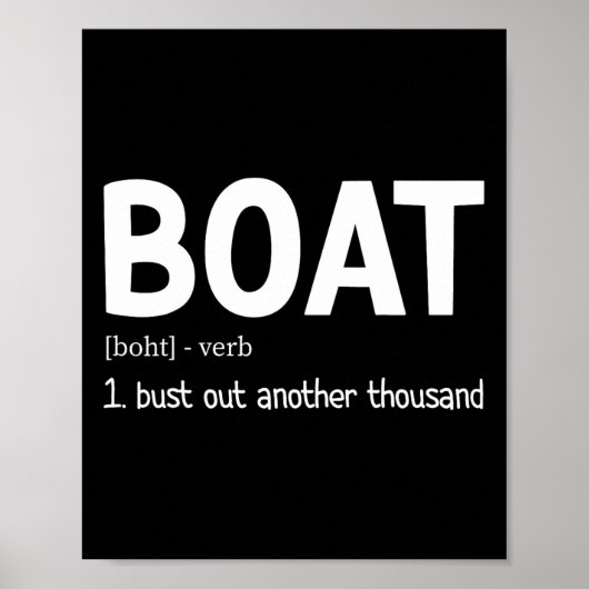 Grappig varen buste nog eens duizend boot definiti poster (Voorkant)