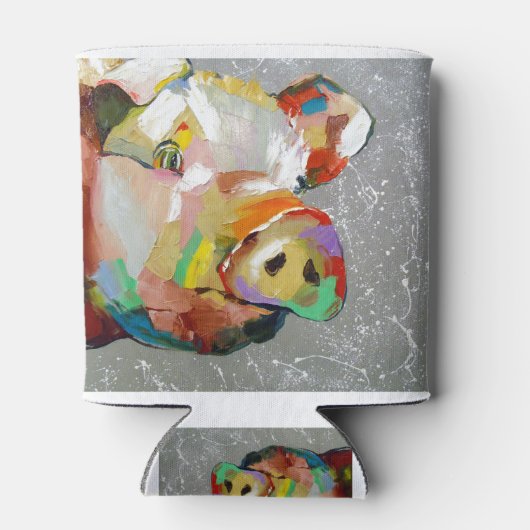 Grappig varken blikjeskoeler (Achterkant)