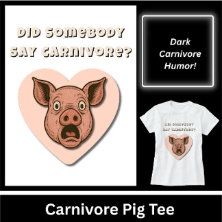 Grappig varken carnivoor liefhebber cadeau t-shirt