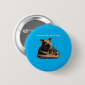 Grappig varken dier vaders dag mannen vrouwen ronde button 5,7 cm (Voorkant /achterkant)