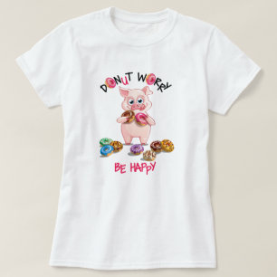 Grappig varken donut woordspeling T-shirt