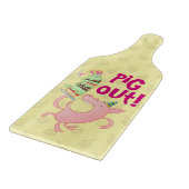 Grappig varken eten verjaardagstaart varken uit! C Snijplank (Hoek)