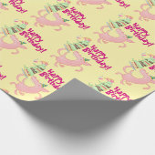 Grappig varken Happy Birthday! Giant Layer Cake Ca Cadeaupapier (Hoek)