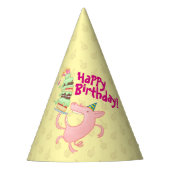 Grappig varken Happy Birthday! Giant Layer Cake Ca Feesthoedjes (Voorkant)