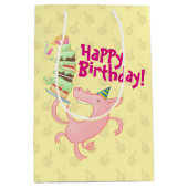Grappig varken Happy Birthday! Giant Layer Cake Ca Medium Cadeauzakje (Voorkant)