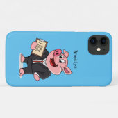 Grappig varken in business suit cartoon Case-Mate iPhone case (Achterkant (horizontaal))