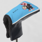 Grappig varken in business suit cartoon golfheadcover (3/4 voorkant)