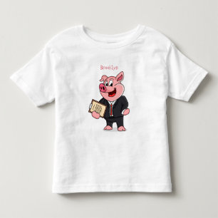 Grappig varken in business suit cartoon kinder shirts